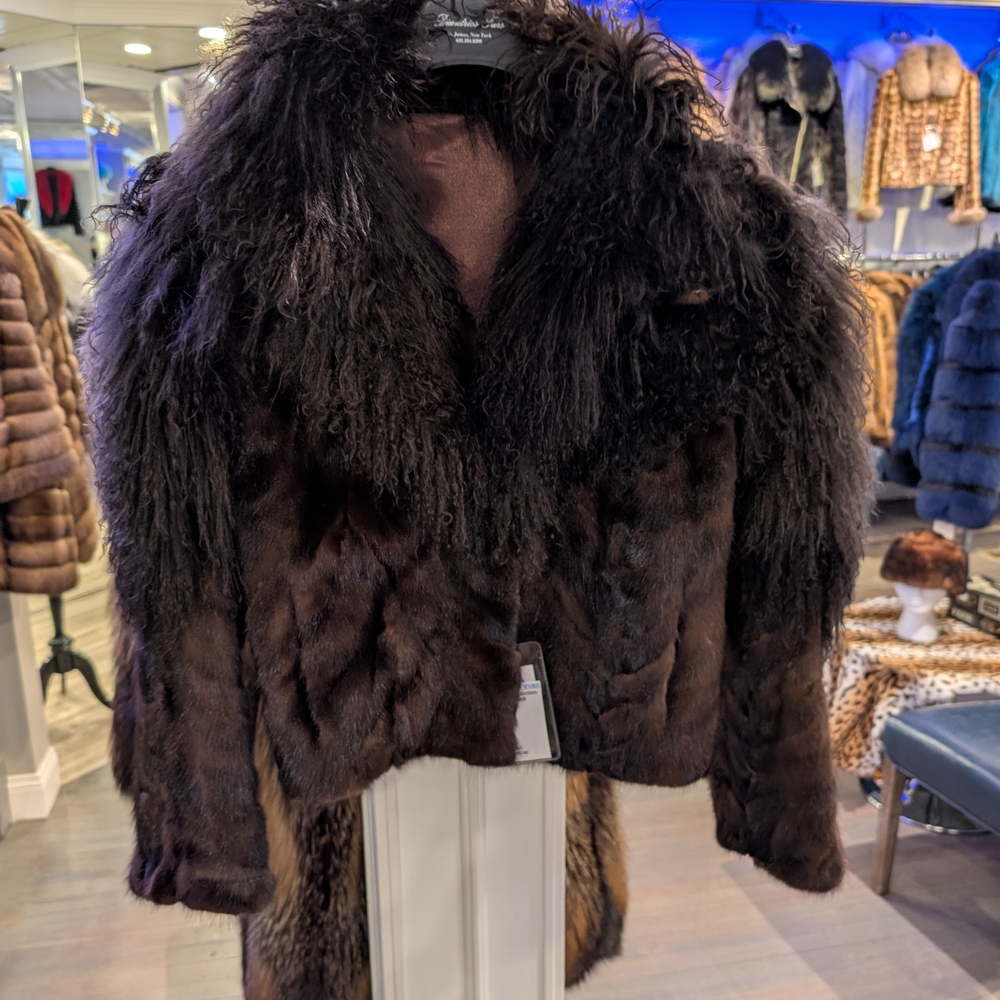 Luxurious Black Fur Jacket